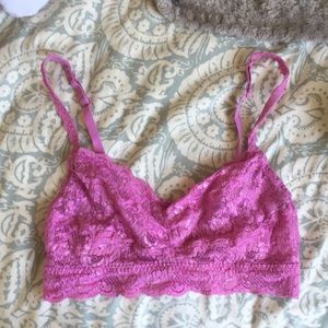 Cosabella pink longline bralette size L
